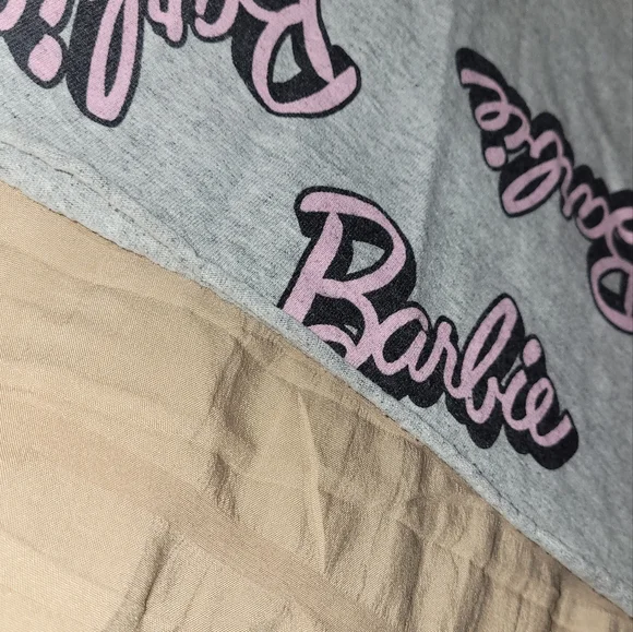 Barbie Gray Logo Tee Girls XS - Picture 4 of 4